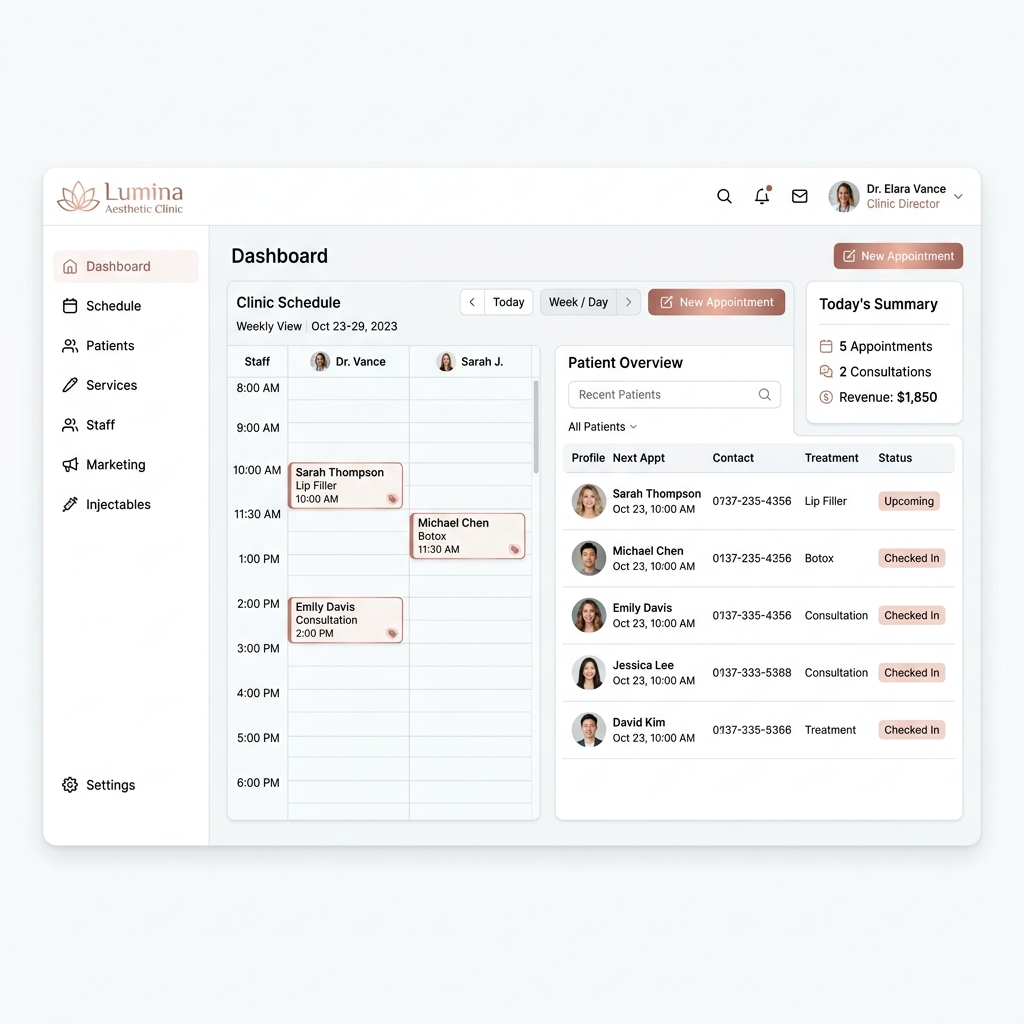 Anteprima Dashboard AestheticDesk